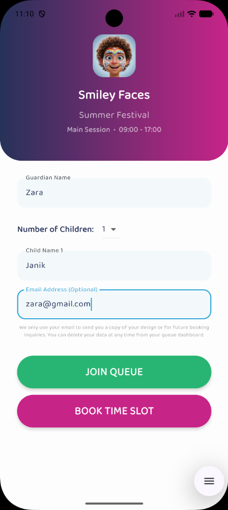 MasQrade Client Join Interface